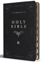 KJV Holy Bible, Giant Print Large format, Black Premium Imitation Leather with R ibbon Marker, Red Letter, and Thumb Index B0CRYNPHK9 Book Cover