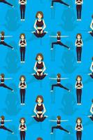 Yoga Pattern - Yoga Namaste Health Meditation Yogi 27: Graph Paper 5x5 Notebook for for Yoga Lovers 109961029X Book Cover