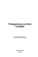 Prolegómenos al libro Carne 1364163926 Book Cover