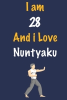 I am 28 And i Love Nuntyaku Jutsu: Journal for Nuntyaku Jutsu Lovers, Birthday Gift for 28 Year Old Boys and Girls who likes Strength and Agility ... Coach, Journal to Write in and Lined Notebook 1651462887 Book Cover