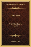 Don Paez: And Other Poems 1022064371 Book Cover