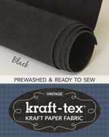kraft-tex Roll Black Prewashed: Kraft Paper Fabric, 18.5” x 28.5" Roll (kraft-tex Vintage) 1617457876 Book Cover