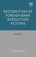 Recognition of Foreign Bank Resolution Actions 180220055X Book Cover