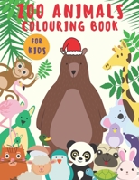 Zoo Animals Colouring Book: for Kids (Great Gift for Boys & Girls) 1675101523 Book Cover