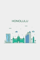 Honolulu Minimalist Travel Notebook [Lined] [6x9] [110 pages] 1673949843 Book Cover