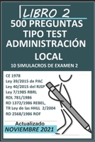 10 SIMULACROS DE EXAMEN 2: Oposiciones administración Local B08Z4CTBJH Book Cover