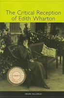 The Critical Reception of Edith Wharton (Literary Criticism in Perspective) 1571131019 Book Cover