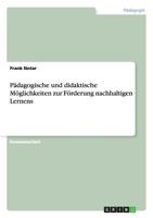 P�dagogische und didaktische M�glichkeiten zur F�rderung nachhaltigen Lernens 3656620482 Book Cover