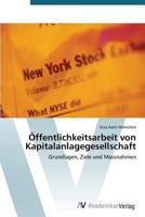 Öffentlichkeitsarbeit von Kapitalanlagegesellschaft 3639394798 Book Cover