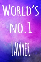 World's No.1 Lawyer: The perfect gift for the professional in your life - 119 page lined journal 1694257770 Book Cover