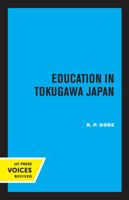 Education in Tokugawa Japan (Michigan Classics in Japanese Studies) 0520321618 Book Cover