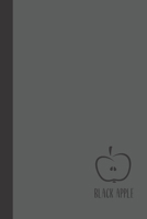 black apple: small lined Apple Fruit Notebook / Travel Journal to write in (6'' x 9'') 120 pages 1694835561 Book Cover