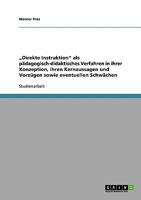 "Direkte Instruktion als p�dagogisch-didaktisches Verfahren 3638913015 Book Cover