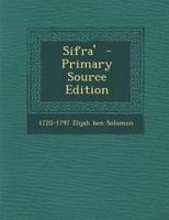 Sifra' - Primary Source Edition 1175348104 Book Cover