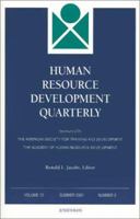 Human Resource Development Quarterly, No. 2, 2001 (J-B HRDQ Single Issue Human Resource Development Qarterly) (Volume 12) 0787957976 Book Cover