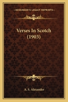 Verses In Scotch 1167171934 Book Cover