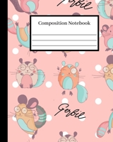 Composition Notebook: Adorable Wide Ruled School Journal with 100 Pages and a Cute Gerbil Pattern Design for Students, Teachers, Adults, Kids or Teens who love writing in 8x10 Perfect Christmas/Birthd 1711797499 Book Cover