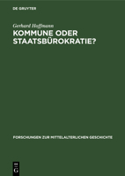 Kommune oder Staatsbürokratie? (German Edition) 3112540050 Book Cover