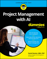 Project Management with AI for Dummies 1394320841 Book Cover