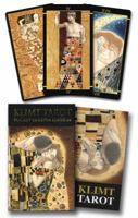 Golden Tarot of Klimt Mini Deck: Pocket Gold Edition 0738745340 Book Cover