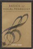 Basics of Vocal Pedagogy 0070682895 Book Cover
