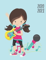 Daily Planner 2020-2021 Rock Band Girl 15 Months Gratitude Hourly Appointment Calendar: Academic Hourly Organizer In 15 Minutes Interval; Monthly & Weekly Journal Diary With Address Book & Password Lo 167114824X Book Cover