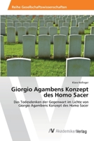 Giorgio Agambens Konzept des Homo Sacer 3330514876 Book Cover