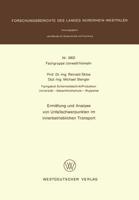 Ermittlung Und Analyse Von Unfallschwerpunkten Im Innerbetrieblichen Transport 3531030027 Book Cover