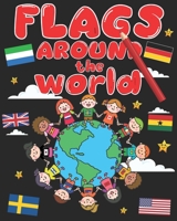 Flags Around The World Coloring Book: All country flags of the world coloring book, world flags coloring book for children, 190+ countries flags with fun facts about continents 1661440096 Book Cover