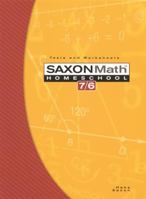 Saxon Math 7/6: Home School-tests, worksheets 1591413230 Book Cover