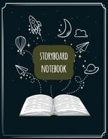 Storyboard Notebook: 1:1.85 - 4 Panels with Narration Lines for Storyboard Sketchbook ideal for filmmakers, advertisers, animators,notebook,storyboard drawings (storyboard paper) (Volume 7) 1719429464 Book Cover