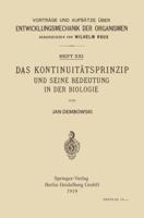 Das Kontinuitatsprinzip Und Seine Bedeutung in Der Biologie 3662420635 Book Cover