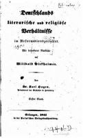 Deutschlands literarische und religise Verhltnisse 1517082668 Book Cover