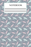 Notebook: Lined Interior - (6 x 9 inches) - 150 Pages - Turtles in Space 1695935926 Book Cover