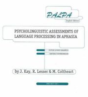 Palpa: Psycholinguistic Asessments Of Language Processing In Aphasia 0863771661 Book Cover
