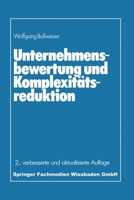 Unternehmensbewertung und Komplexitätsreduktion 3409390049 Book Cover