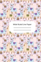 Baby Alpaca Theme Wide Ruled Line Paper 1675007918 Book Cover