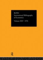 Ibss: Economics: 1976 Volume 25 0422808008 Book Cover