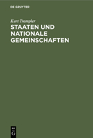 Staaten und nationale Gemeinschaften (German Edition) 3486757598 Book Cover