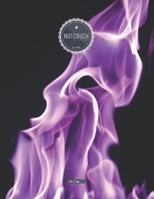 ZMUDACE Notizbuch Punktraster: in DIN A4 Softcover ZP083 Lila Flamme 156 leere gepunktete Seiten mit pers�nlichem Register + Seitenzahlen Zeichenbuch, Skizzenbuch, Dot Grid Notebook, Malbuch, Notizhef 1708125809 Book Cover