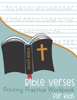 Bible Verses Printing Practice Workbook: for Kids B08NF1RDFV Book Cover