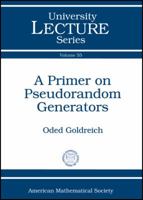 A Primer on Pseudorandom Generators 0821851926 Book Cover