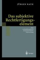 Das subjektive Rechtfertigungselement 3642627072 Book Cover
