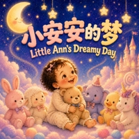 Little Ann’s Dreamy Day ?????: A Bilingual Dreamy Bedtime Nursery Rhyme for Babies and Toddlers in English, Chinese, & Pinyin! (English-Chinese Bilingual Kids' Books) 1996887130 Book Cover
