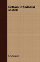 Methods of Statistical Analysis 1406737070 Book Cover