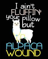 Alpaca Wound: Wound Care Nurse Composition Notebook Back to School 7.5 x 9.25 Inches 100 College Ruled Pages Alpaca Wound Funny Nursing Gift 1723173622 Book Cover