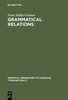 Grammatical Relations 3110137372 Book Cover