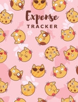 Expense Tracker: Personal Cash Management Daily Record Organizer Notebook with Cute Cat Themed Cover 1696129184 Book Cover