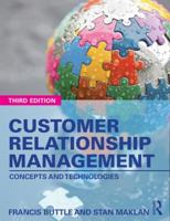Customer Relationship Management: Concepts and Technologies 1138789836 Book Cover