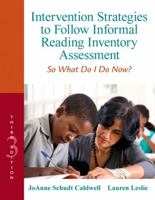 Intervention Strategies to Follow Informal Reading Inventory Assessment: So What Do I Do Now? 0205608558 Book Cover